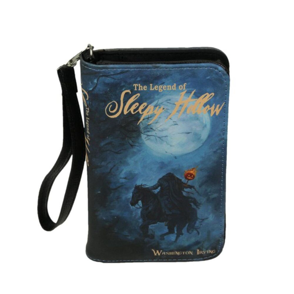 Black The Legend of Sleepy Hollow Wallet - Spooky Gothic ID and Coin Holder - Picture 2 of 7